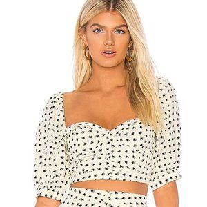 For Love & Lemons Sweetheart Bustier Crop Top - LIKE NEW